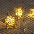 Christmas lights room decoration supplies LED lanterns rattan star battery box star string lights