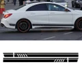 2x Car Side Stripes Decal Vinyl Sticker for Mercedes Benz W117 C117 X117 CLA AMG