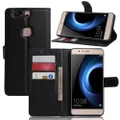 Huawei Honor V8 Case Luxury Leather Wallet Flip Phone Case Cover Stand