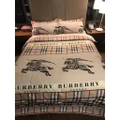 BURBERRY bedding four set 2m cotton comfortable soid War Horse grid strip style