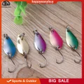 5pcs Colorful Metal Hard Spoon Sequin Fishing Lures Copper Baits 2.5g/5cm