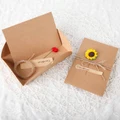 DIY 10pcs/set Flowers Greeting Cards Dry