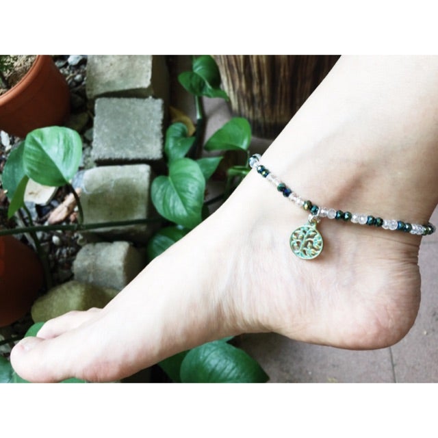 Anklets in Olive Green