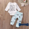 YH2-Newborn Baby Girls Nice Tops Romper +Long Pants Leggings Outfits Set