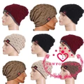 MME-New Winter Women Men Knit Hollowed Cap Double-Sided Wear Warm Woolen