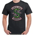 Southside Serpents Mens Funny Riverdale Tv Show Distressed T-Shirt New Men T-Shirt Black