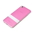 Oppo R9 Plus Stand Silicone Back Case Cover Casing-Pink