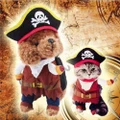 Pet Cat Pirate Clothes Suit Dog Cat Clothes Hat Corsair Dressing up