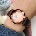 UG Women's Watch Fashion Women's Personality Trend Diamond Leather Ladies Watch