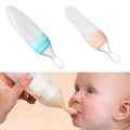 1Pc Infant Baby Silicone Feeding With Spoon Feeder Food Rice Cereal Bottle