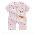 Newborn Baby Boys Romper Animal Style Short Sleeve Infant Cotton Girls Jumpsuit