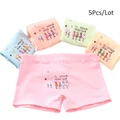 5Pcs/Pack Kids Girl Cotton Underwear Panties Child's Boxer Briefs