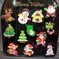 OMN-Christmas Santa Claus Ornament Festival Party Fridge Magnet Sticker