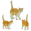 Animal World Yellow Cat Desktop Decoration Imitation Ornament Model Toys Gifts