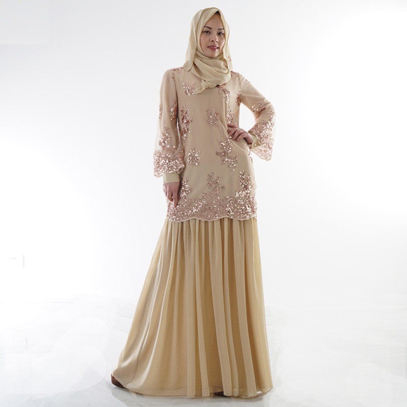 Baju Raya Kurung Peplum Kebaya MODERN Jubah Dress Muslimah With Hajib Set