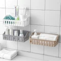 Free-Drilling Racks Kitchen Plastic Wall Toilet Bathroom Sundries Storage Rack