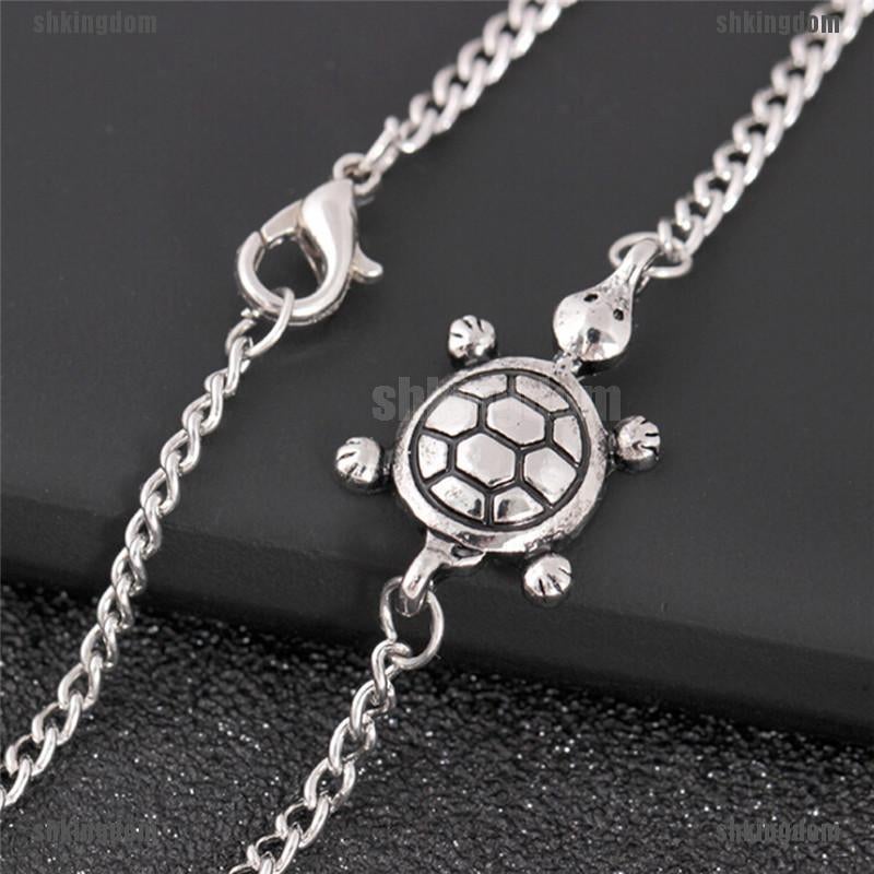 Turtle Simple Chain Anklet Ankle Bracelet Barefoot Sandal Beach Foot Jewelry
