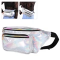 PU Leather Waist Bag Shiny Belt Bag Pack All-match Waist Pouch Travel Bag