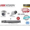 NEW MODEL [1 day shipping] HIK HIKVision 2MP/4MP 8 Channel CCTV Package