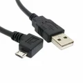 Cablecc Right angled 90 degree Micro USB 5pin Male to USB Data Charge Cable 5ft 1.5m for Cell phone & Tablet
