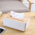 Wooden Tissue Box Container Towel Napkin Tissue Holder Paper Dispenser MSOP