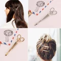 READY STOCK Women Girls Trendy Gold Silver Hair Clip Chic Korean Style Hair Pin