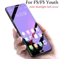 For Oppo F5 /F5 Youth Tempered glass Anti-bluelight Full Cover Screen Protector