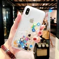 Creative Icon Cute Glitter Quicksand Bling Cases for iPhone 6 6S 7 8 Plus XS Max 11 Pro Max
