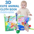 Soft Cloth Book Baby Early Learning Toy Cute Cartoon Animal Ocean Fish Tails Kid