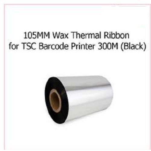 Wax Thermal Ribbon for TSC Barcode Printer 300M (Black) [IX] 105MM