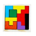 1 Set Multicolor Wooden Tangram Brain-Teaser Geometry Cognitive Tetris Puzzle