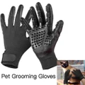 Pet Grooming Gloves Rubber Massage Tool Shedding Comb Bath Brush Horse Cleaning