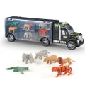 6PCS Animal Container Truck Toy Model Transport Desktop Decoration Kids Gifts