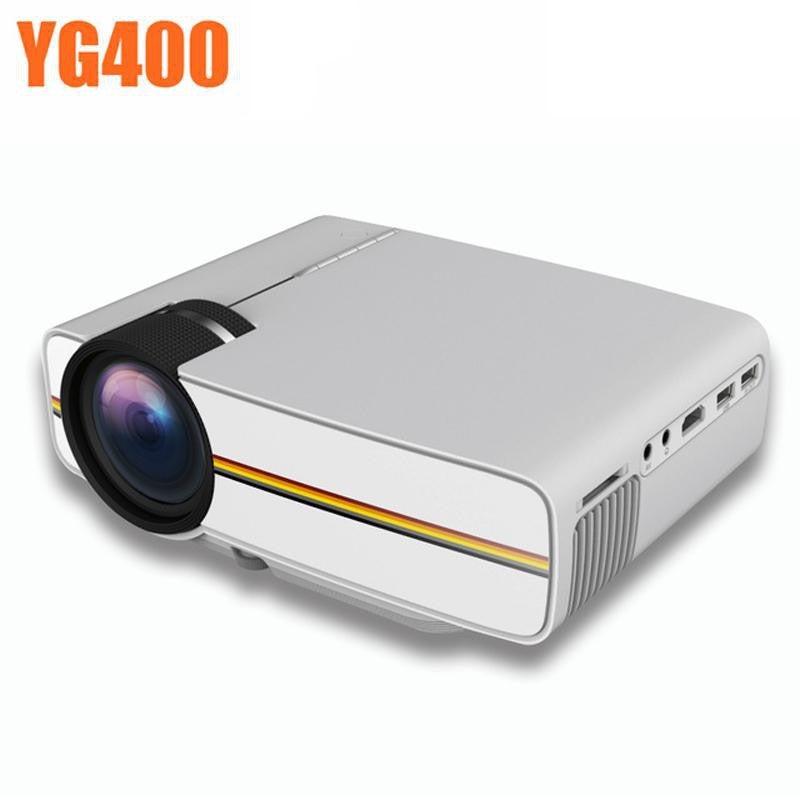 YG400 Mini Portable HD LED Projector Home Theater Cinema USB Multimedia Player
