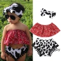 EYH-Newborn Toddler Baby Girl Clothes Romper Bodysuit+Headband Sunsuit 3pcs