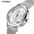 SINOBI Brand Creative Wheel Design Rotate Mens Watches port Quartz Watch