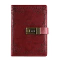B6 Notepad Notebook Diary Daily Memos Planner Leather Sketchbook with lock