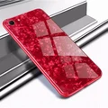 Oppo A73 Phone Case Tempered Glass Shell Patterned Hard Back Cover Case A73