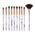 4/10 Pcs Marble Makeup Brush Eye Shadow Liner Full Make Up Brushes