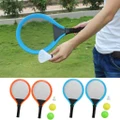 Kids Outdoor Sports Toys Set Tennis Badminton Rackets 2x Balls 1pcs Shuttlecock
