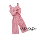 BEA-Toddler Infant kids Girl Red Plaid Romper Trousers Jumpsuit Clothes Outfits