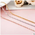 S925 silver versatile water wave clavicle chain