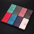 LG K10 2018 unisex classic fashion Embossing wallet flip cover phone casing