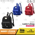 ????Verticoasis Korean PU Leather Lady Women Backpack Bag Bear Keychain