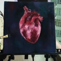 The heart "oil on canvas"