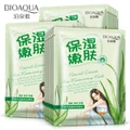 10Pcs/Lot Bioaqua face care Aloe face MASK mineral silk anti-wrinkle anti-aging