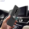Casing Samsung Galaxy S9 Plus SM-G965F/DS Magnetic Case S9+ SM-G965N Ring Cover