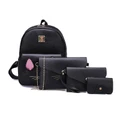 women handbags bear four sets of shoulder bag student package
