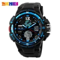 SKMEI Waterproof Men's Sports Watch Dual Time Display Hybrid Men's Digital Watch