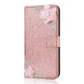 Glitter Powder Leather Deluxe Bag Cover Mobile High-end Phone Multifunction Case for Samsung S9 Plus